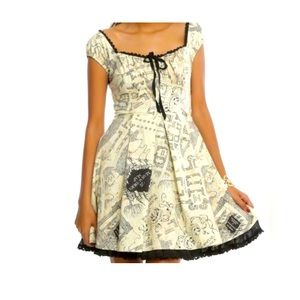 Harry Potter marauders map dress, hot topic